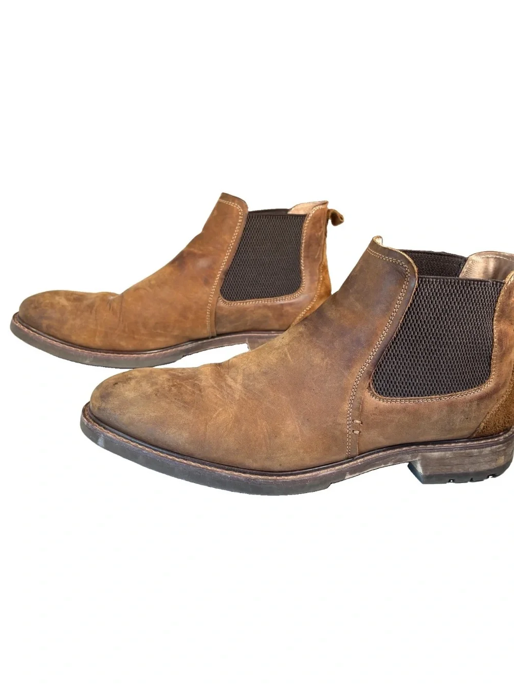 Florsheim Chalet Chelsea Boots Mens 10M Brown Leather Gore Slip On 11964-215